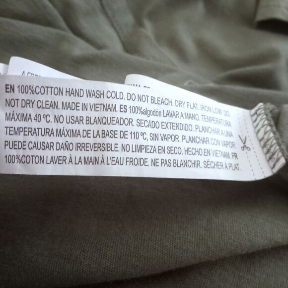 FOREVER 21 ARMY GREEN CRISSCROSS SLEEVE DRESS SZ.M EUC - Picture 6 of 6